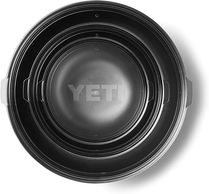YETI Rambler Low Bowl, Vacuum Insulated, Stackable and Nestable Stainless Steel Bowl with Lid, 3.6 Quart, Cape Taupe