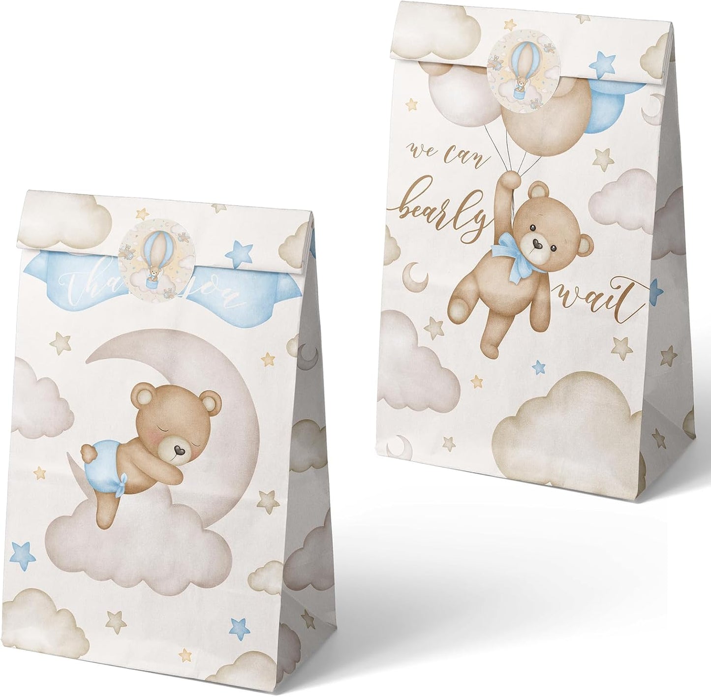 Teddy Bear Party Favors - Brown Bear Balloons & Decorations for Baby Showers