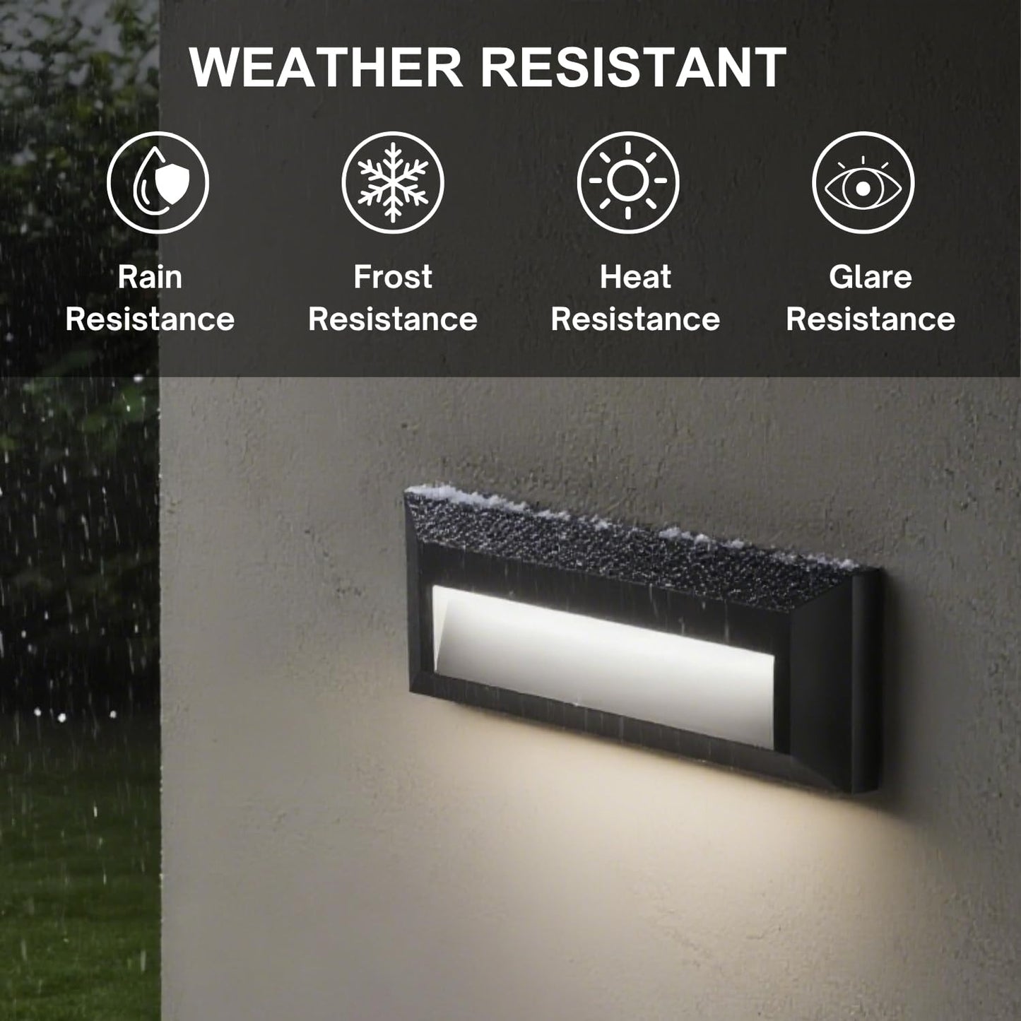 Zonk Led Step Lights 110-240V Outdoorindoor Stair Lights  Waterproof Ip65 2W 4000K Lighting For Stairs  Hallway  Pathway  Porch (Non-Dimmable  Easy Install)  3Pack