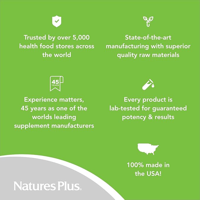 Natures Plus Vitamin B2 (Riboflavin) - 100 mg, 90 Vegetarian Tablets - Natural Energy & Metabolism Booster, Promotes Overall Health - Gluten-Free - 90 Servings