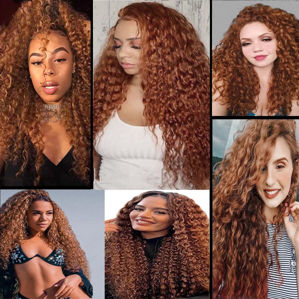 Peenoll 18 20 22 Inch Deep Wave Human Hair Bundles Chocolate Brown Color 30 Weave Bundles Human Hair 12A Unprocessed Brazilian V