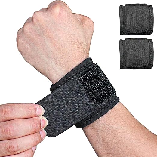 YUNYILAN 2 Pack Wrist Brace Adjustable Wrist Support Wrist Straps for Fitness Weightlifting, Tendonitis, Carpal Tunnel Art...