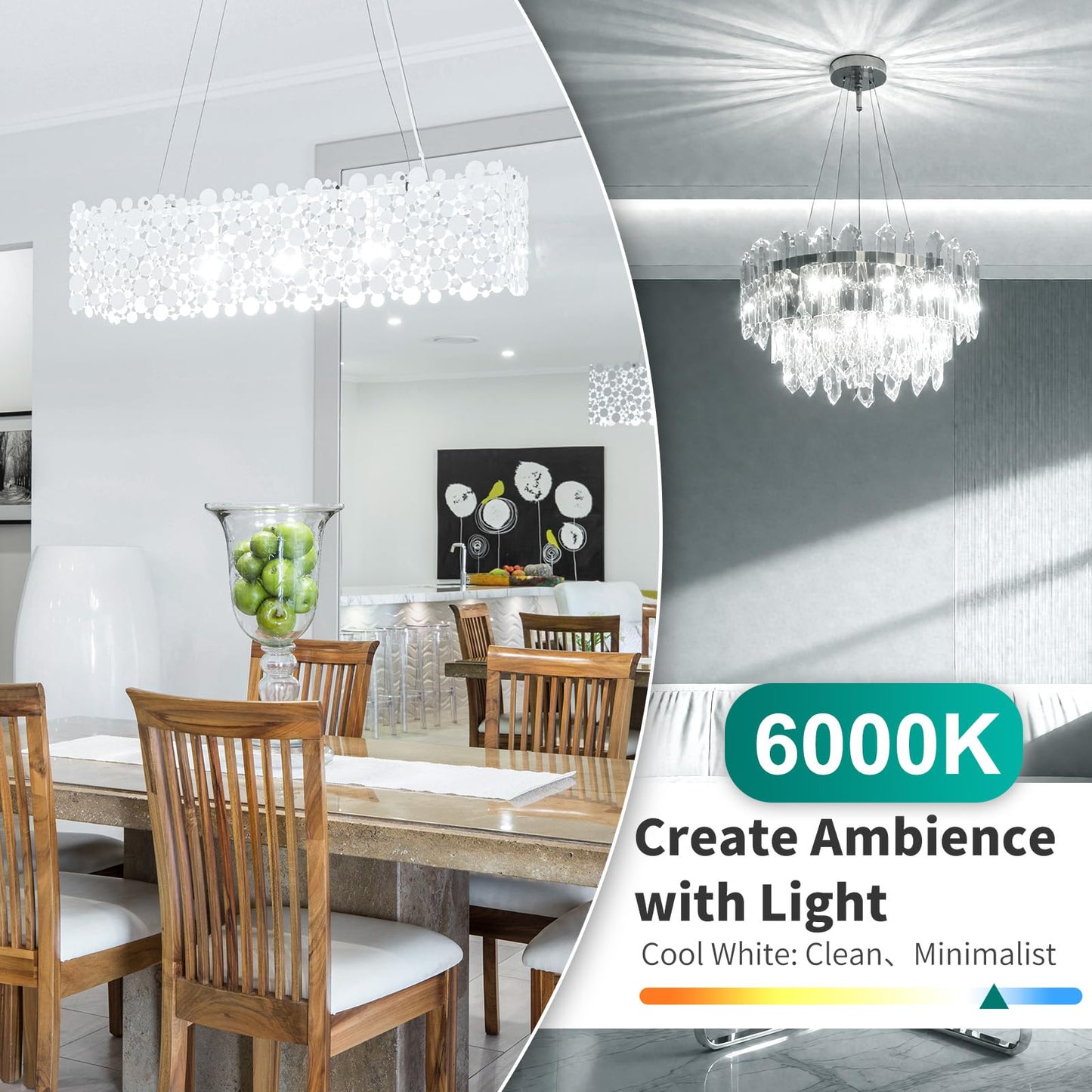 Dicuno G9 Led Bulb 4W, Daylight White 6000K, 400Lm, Non-Dimmable, Pack Of 10, Bi-Pin G9 Base For Home