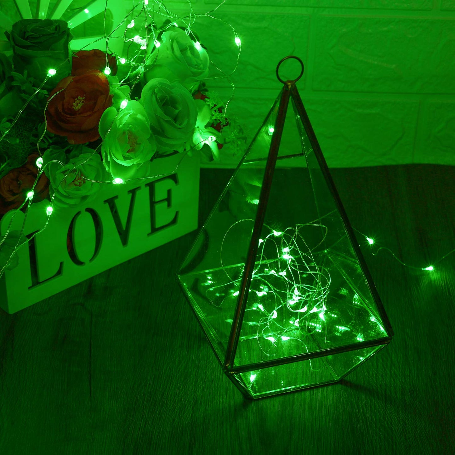 XINKAITE LED String Lights, Waterproof Fairy Lights for Indoor & Outdoor, 10FT Green