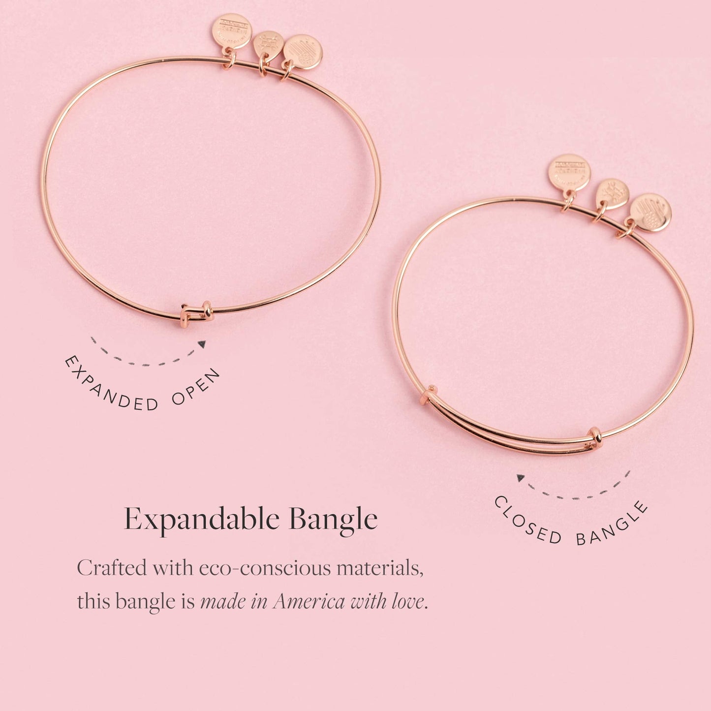Alex and Ani Because I Love You Daughter Expandable Wire Bangle Bracelet for Women, Most Precious Gift Charm, Shiny Antique Gold