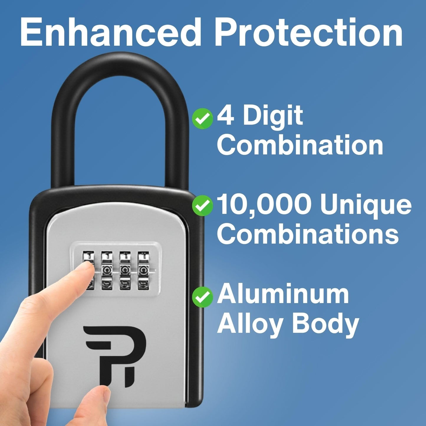 Key Lock Box for Outside - Realtor Lockbox for House Keys Outdoor - Combination Key Hiders to Hide a Key Safe Storage