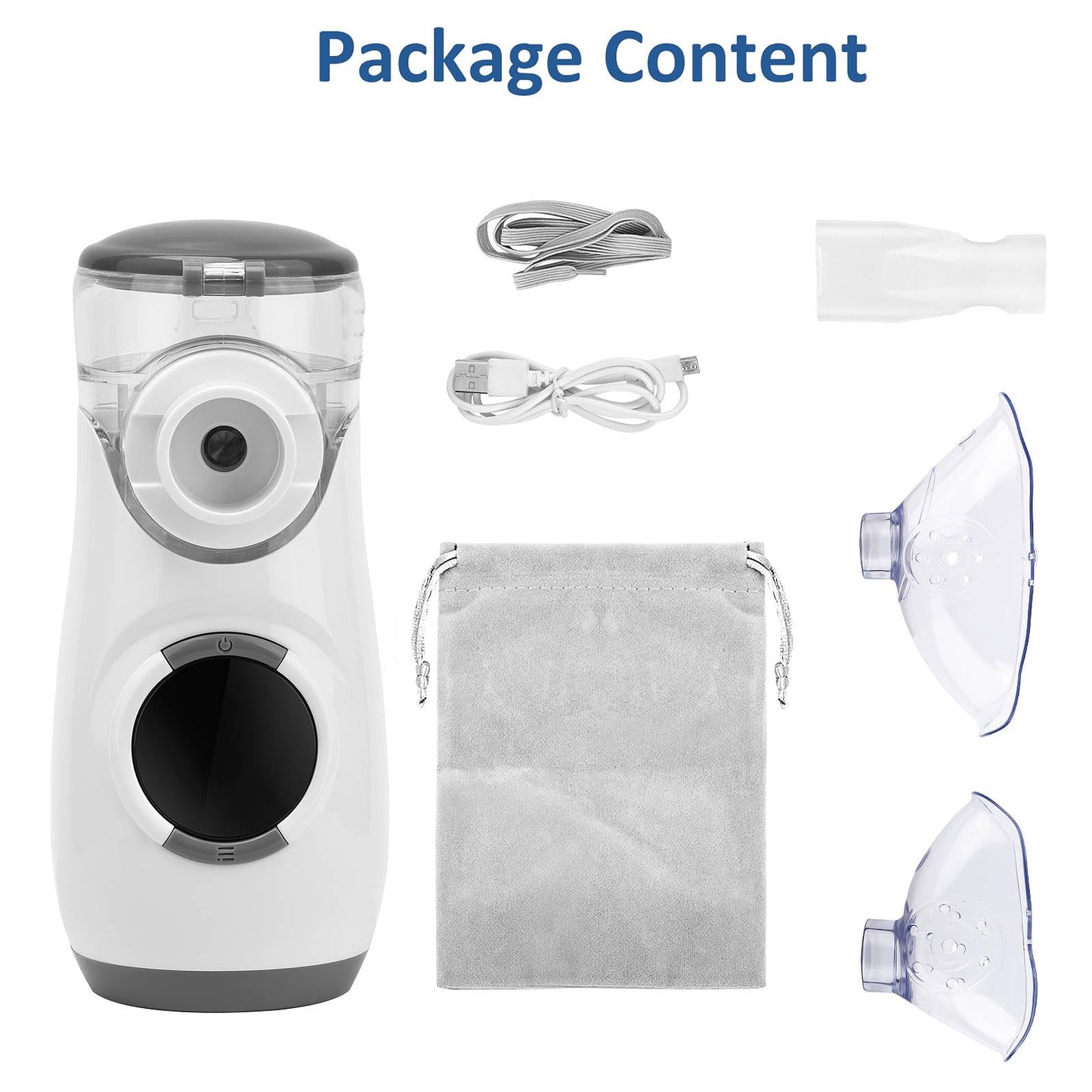 YABULI Nebulizer - Portable Nebulizer for Adults and Kids, Nebulizer Machine with Intuitive LED Interface, Nebulizer for Home and Travel Use