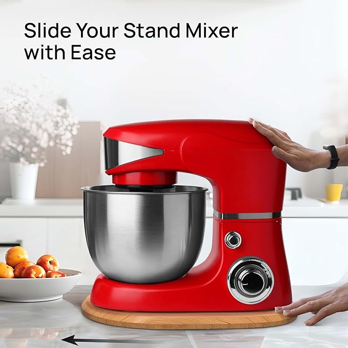 Ibyx Elegant Sliding Tray - Compatible with 4.5 Qt KitchenAid Stand Mixers and Other Heavy Appliances (Natural)