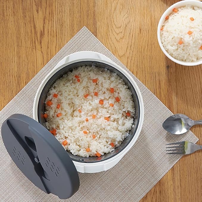 Microwave Rice Cooker, 2L Microwave Rice Steamer Pasta Cooker, Food Grade PP Microwave Rice Cooker, Strainer and Steamer Pot Set,4PCS(COLOR:orange)