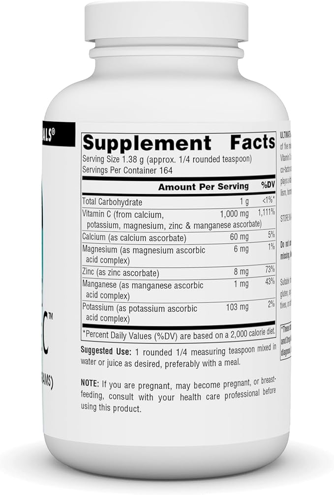Source Naturals Ultimate Ascorbate C Powder - Vitamin C* - Supports Immune System -1000 mg, 8 oz
