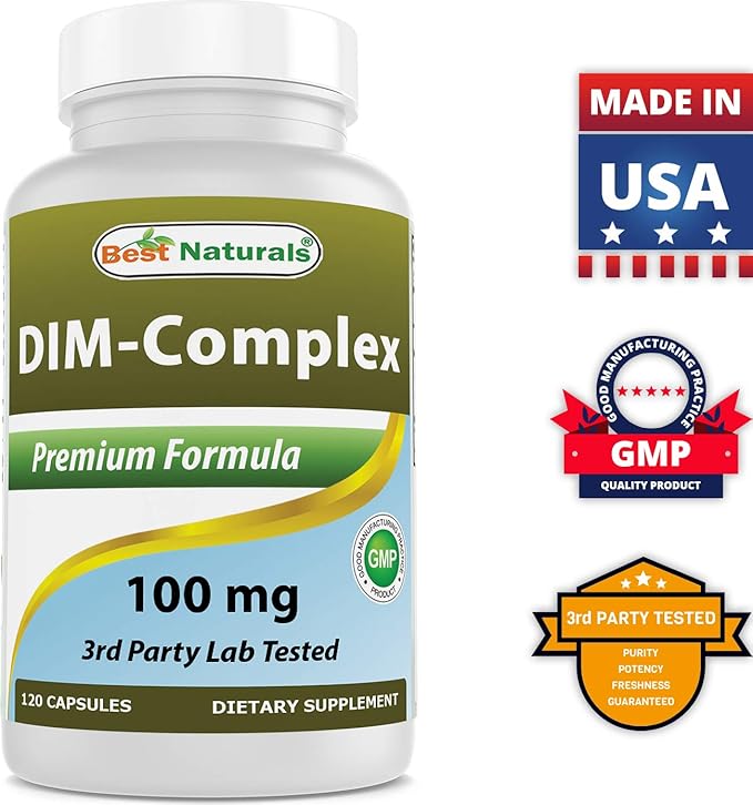 Best Naturals DIM Complex 100 mg 120 Capsules (120 Count (Pack of 2))