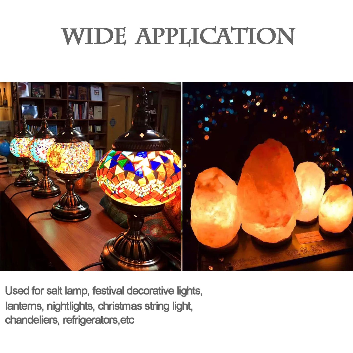 Zssxoled E12 Led Bulbs 3000K Warm White Replacement For Himalayan Salt Lamps, 2 Count
