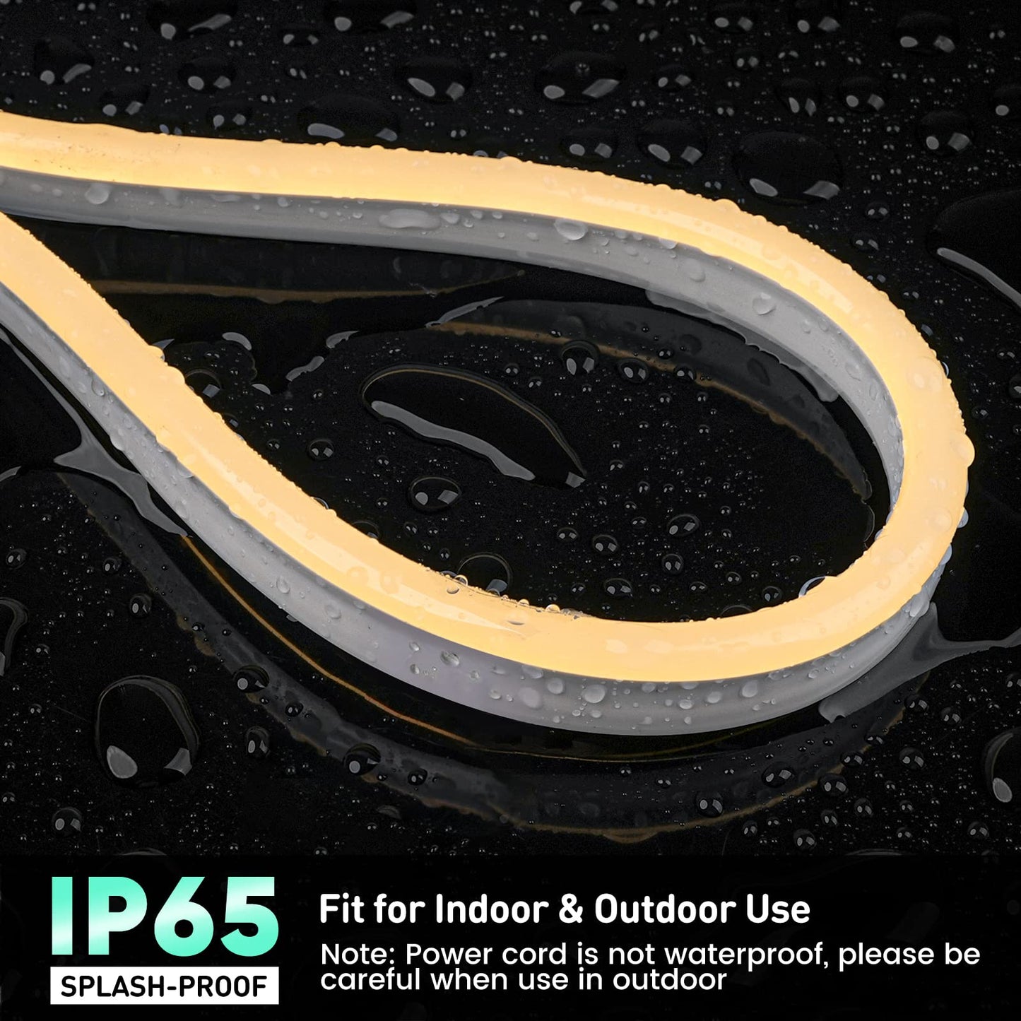 Gzbtech Flexible Led Neon Rope Lights 100Ft Ac 110-120V Waterproof Strip Light  120 Leds/M Cuttable Connectable Neon Lighting For Indoor Outdoor Home Decor/Commercial Building Use-Warm White 30M