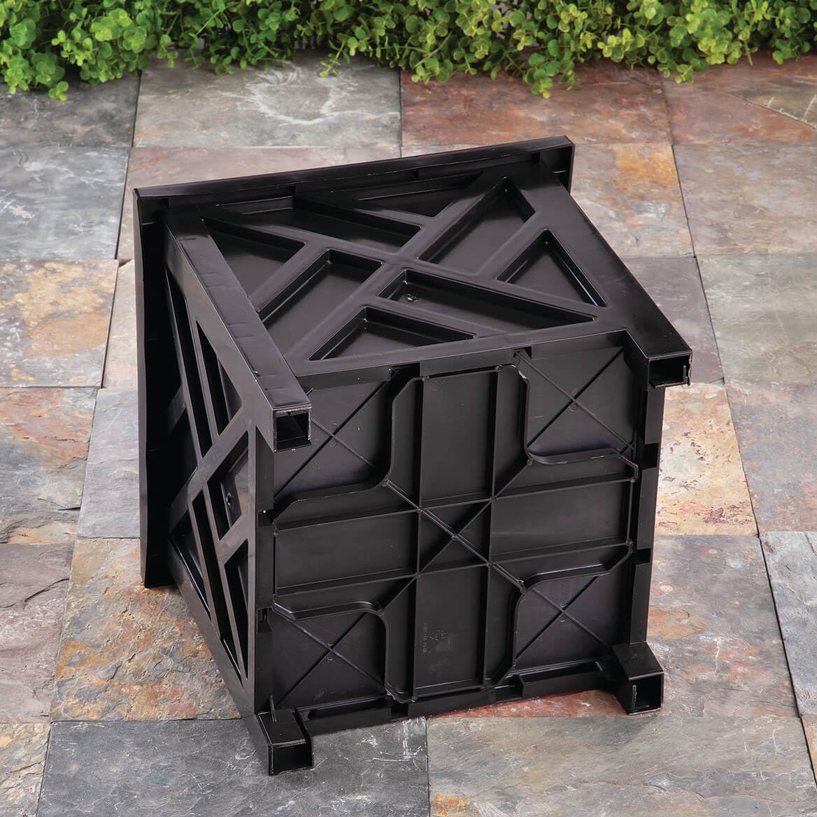 Miles Kimball Chippendale Planter Box, Black – Plant Holder for Garden, Patio and Lawn – 14 ¾” sq. x 13 ¼ H Overall