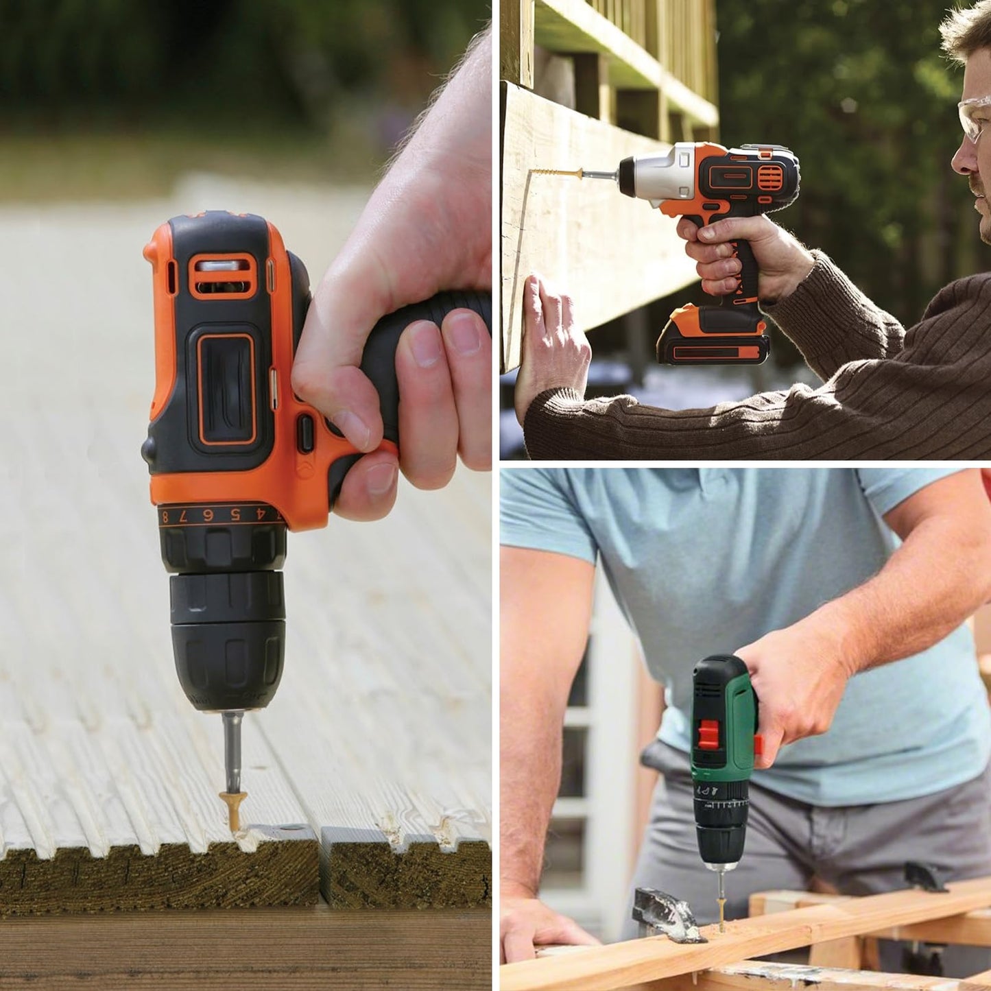 Wood Screws 2 Inch, FIXLINK Deck Screws #8 x 2, 310pcs, Epoxy Coated, T25 Star Bit Above 1500 Hour Salt Spray Coating Outdoor Decking Screws Excellent Rust Resistant for Outdoor Wood Fence