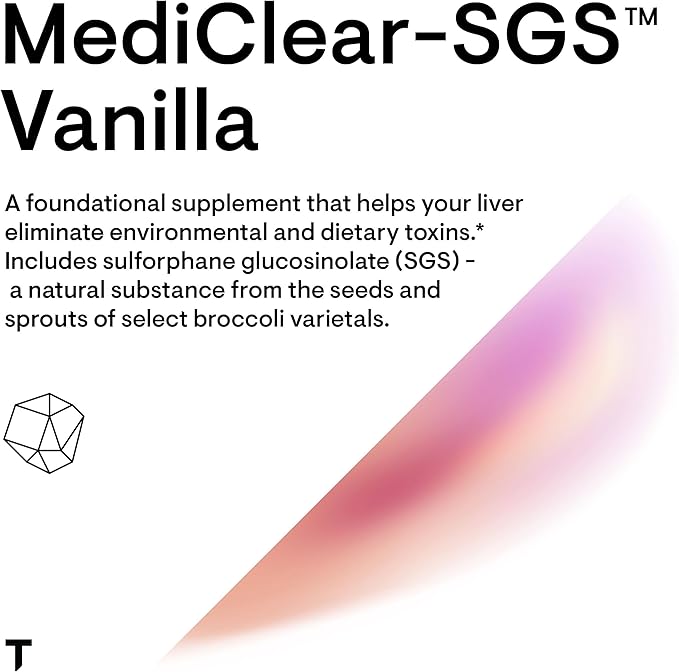 THORNE MediClear-SGS - Foundational Support, Eliminate Environmental and Dietary Toxins* - Rice and Pea Protein-Based Drink Powder with a Complete Multivitamin-Mineral Profile - Vanilla - 34.4 Oz