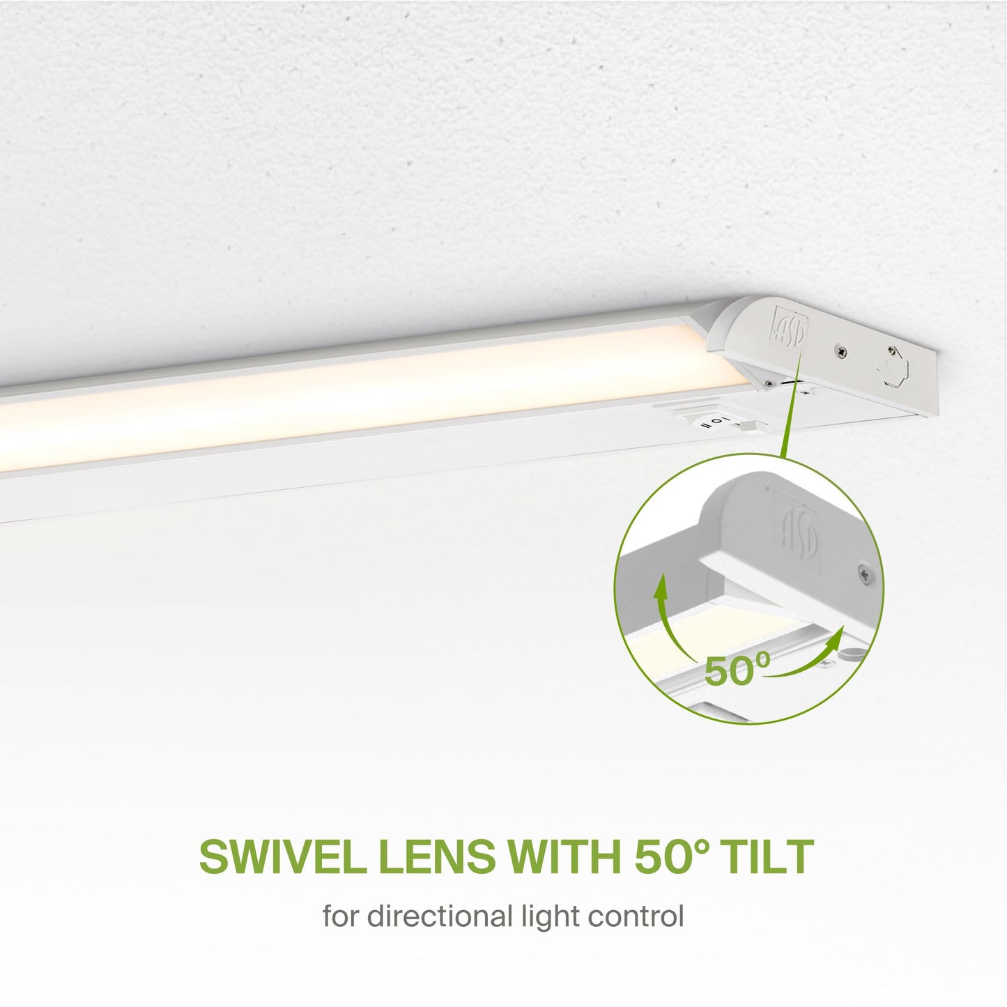 Asd Led Under Cabinet Lighting, 48 Inch, Dimmable, Hardwired/Plug-In, 2700K/3000K/4000K, Aluminum Housing, Model A-Ucs