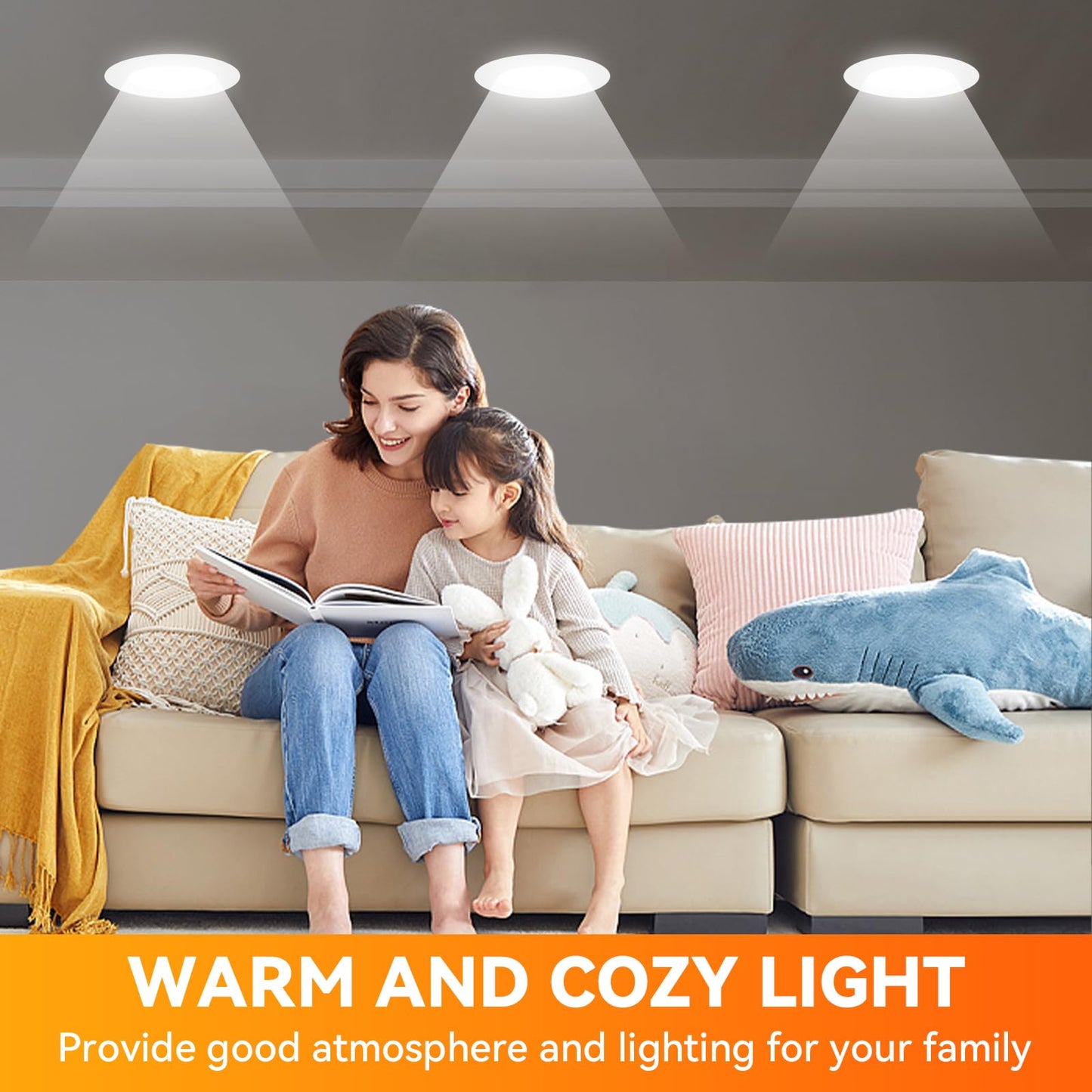 TJOY 12 Pack BR30 Led Bulb 65W Equivalent, Dimmable LED Flood Light Indoor, E26 Base, 5000K Daylight, 9W, 800 LM, Recessed Lighting Bulbs for Ceiling, Recessed Can, Living Room and Kitchen