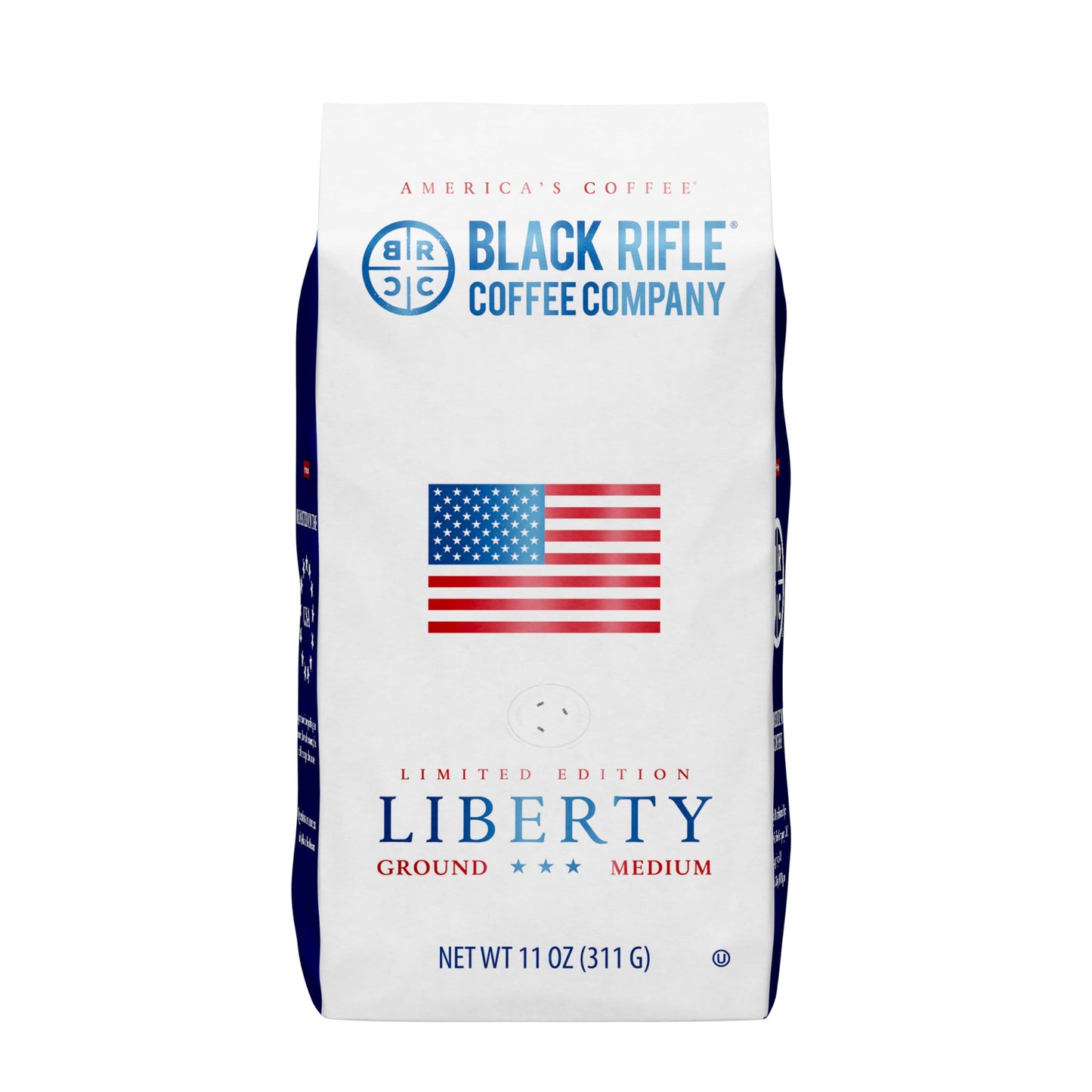 Black  Coffee Company Liberty Roast 11oz Medium Roast Ground Coffee with Caramel and Fruity Undertones