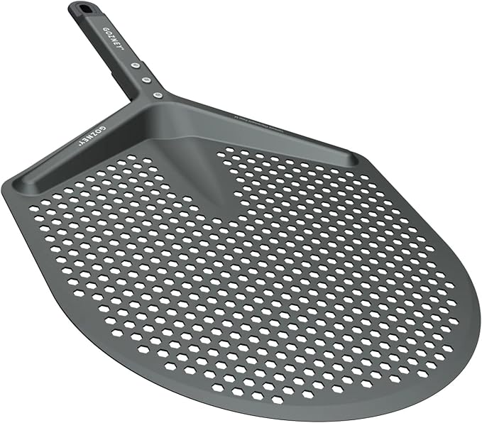 Gozney Venture Placement Peel for 12" Pizzas, Designed for Tread Oven & Work W/All Gozney Ovens, 100% Aluminum, Fully Perforated Blade