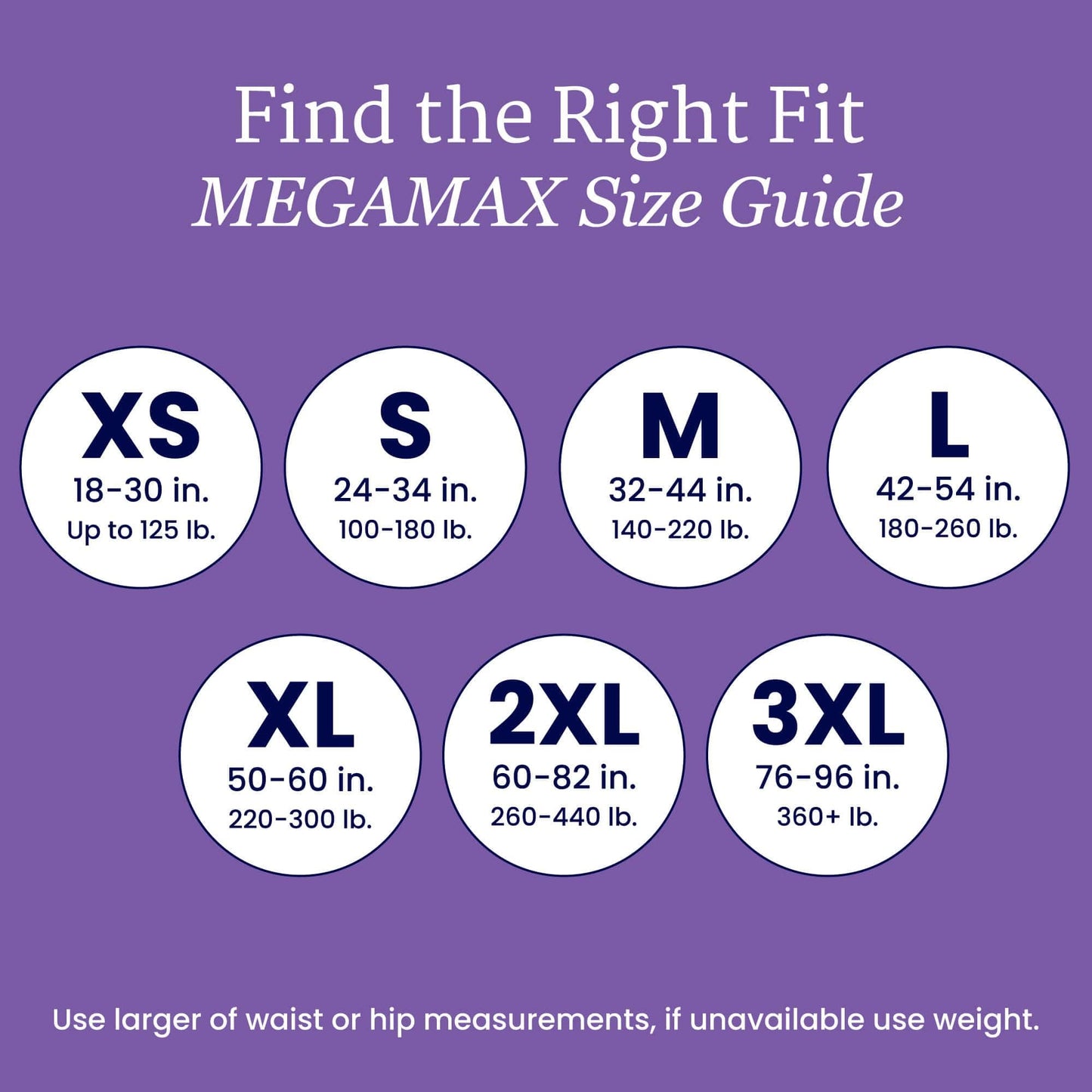 NorthShore MegaMax Adult Overnight Diapers, 12-Hour Tab-Style, Large, 10 Count Bag, White, 42-54 inches, Unisex Incontinence Underwear
