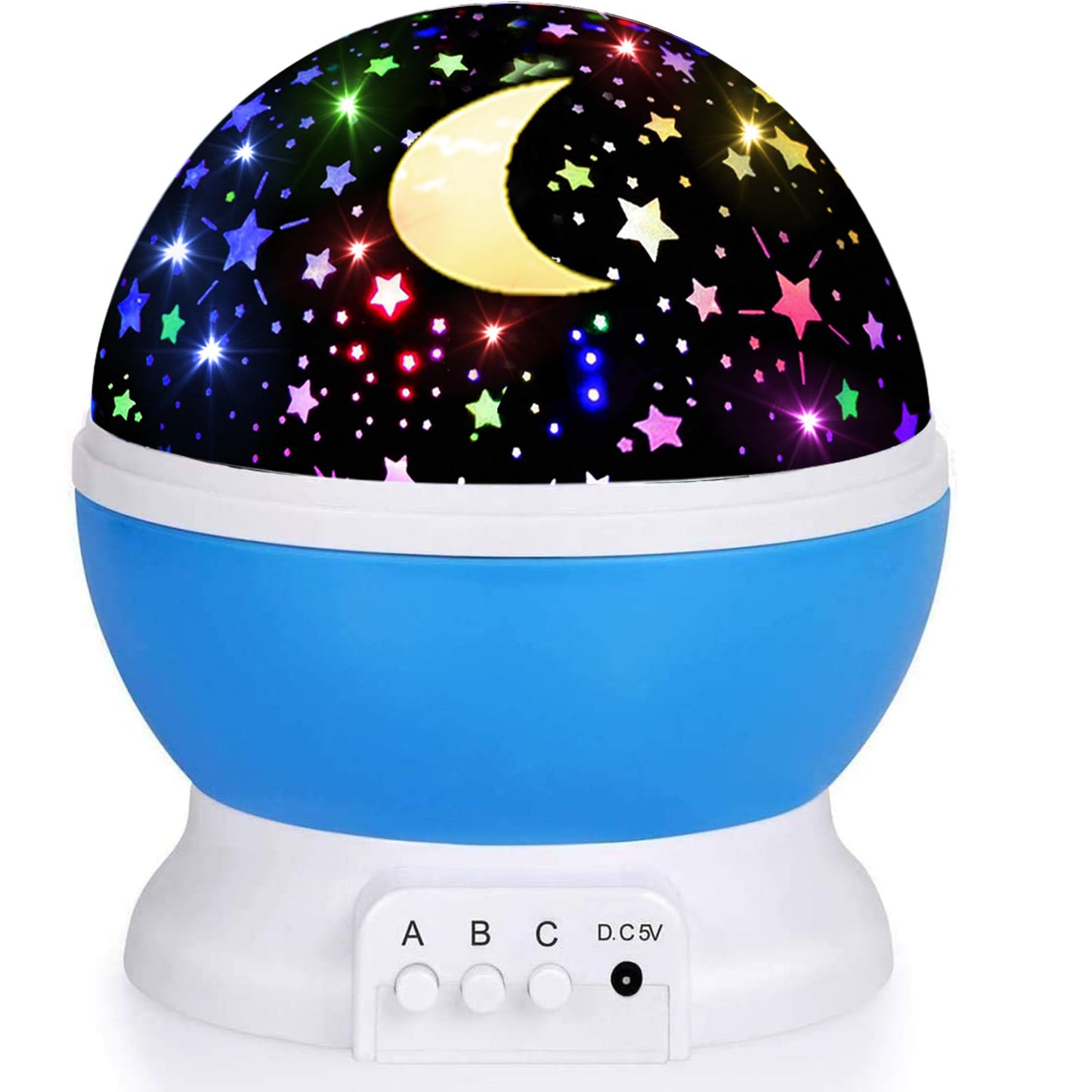 HONGID Night Light Projector for Kids, Glow in The Dark Stars, Blue, Model 012-1361, Rubber Material