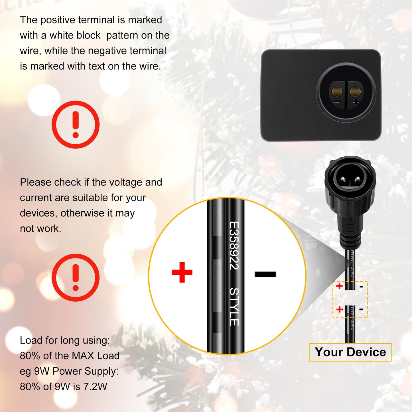 Inshareplus 12V 1.25A 15W Class 2 Power Supply  Ip44 Waterproof Led Transformer Replacement Adapter  Ac 100-240V To Dc 12V Led Driver  For Christmas Tree Light  Lawn Lamp  Inflatable Device