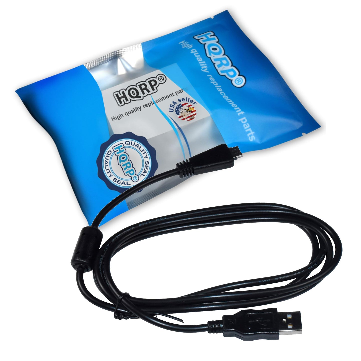 Hqrp Usb Data Cable Cord Compatible With Sony Cyber-Shot Dsc-T110, Dsc-T99, Dsc-H70 Digital Camera
