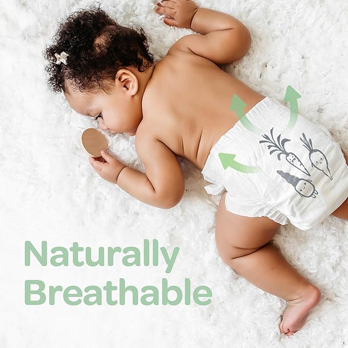Parasol Clear+Dry Disposable Diapers, RashShield Protection and Leak-Control Fit, Hypoallergenic Diapers, Size 1 (7-14 lbs), 320 Count