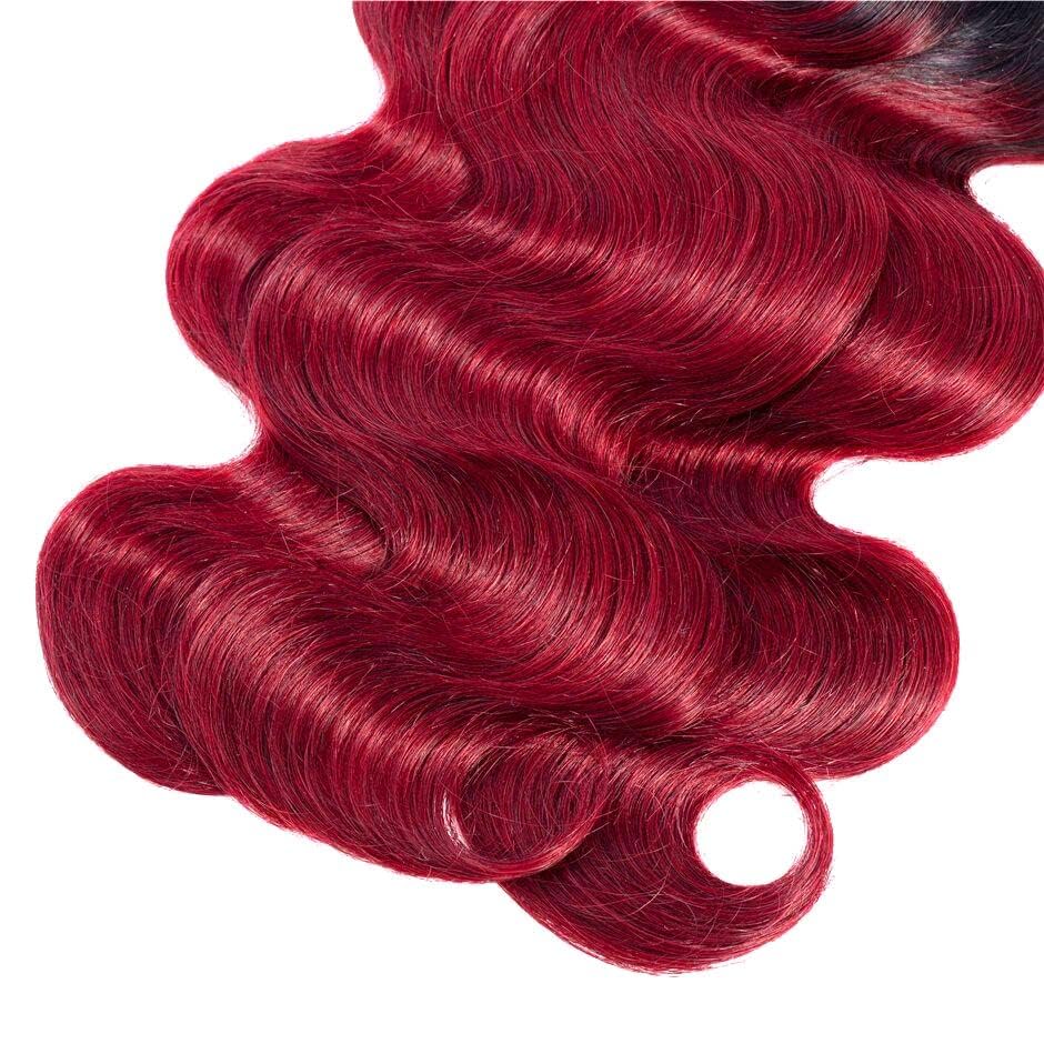 Lagalaga Bundles Human Hair 22 24 26 Inch Body Burgundy T1B/99J Human Hair Bundles Unprocessed Brazilian Virgin Hair Quick Weave