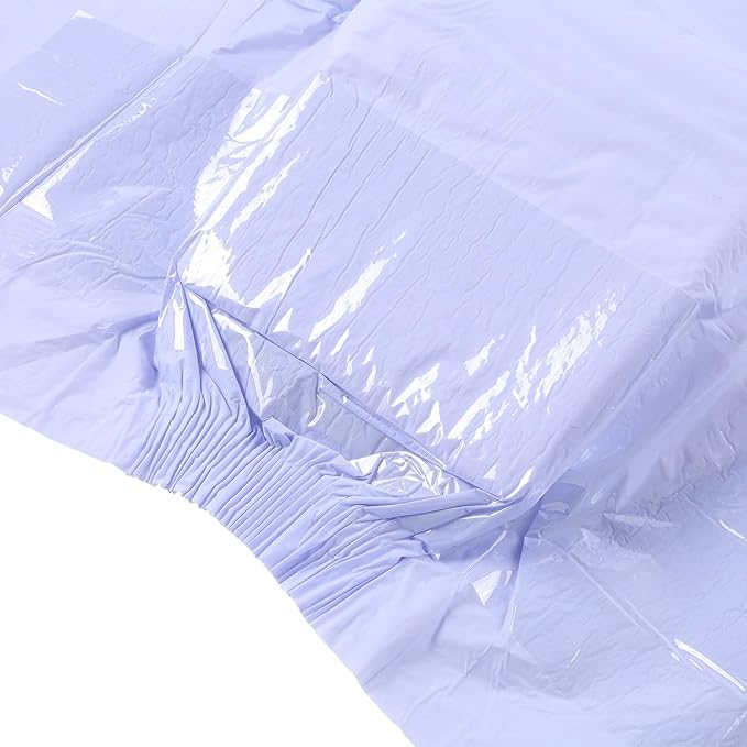 CutiePlusU Disposable Adult Diaper Heavy Absorption Dry Surface Adult Diapers All Night- Purple 10 Pieces (Medium 28"-38")