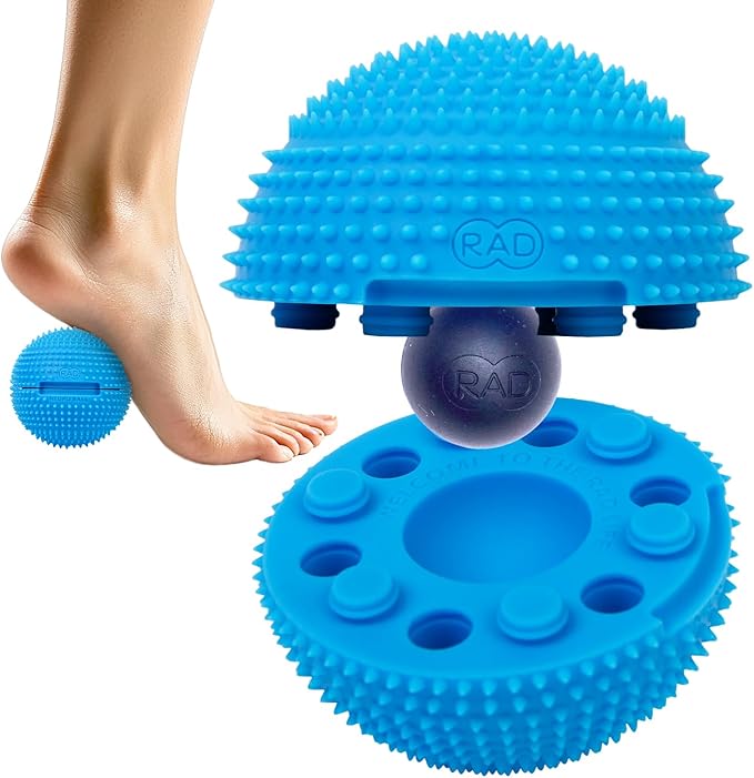 RAD The Original Neuro Ball – Foot Roller & Textured Massage Ball for Myofascial Release, Plantar Fasciitis, Hands & Face...