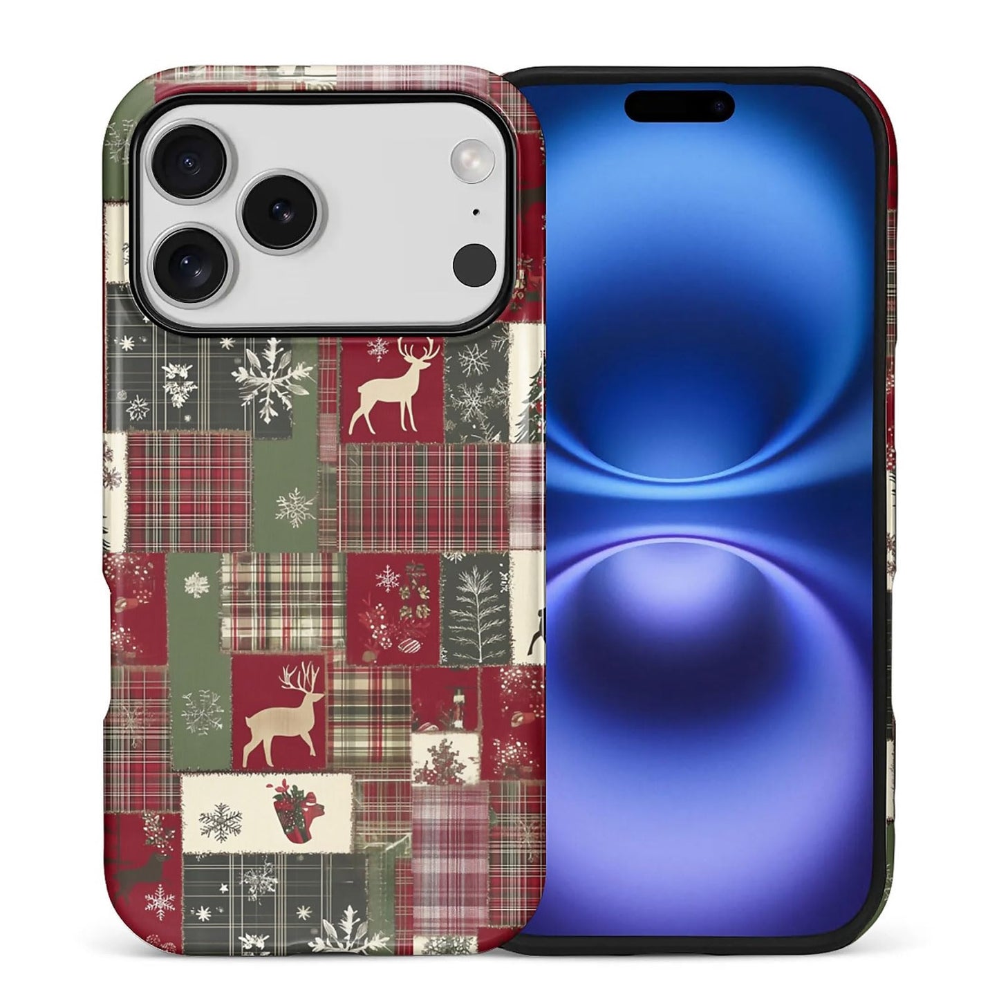 Goodsprout for iPhone 17 Pro Case,Hybrid 2-Layer Hard Shell + Silicone Protective Case -Resistant Shockproof- Christmas Tree Dee