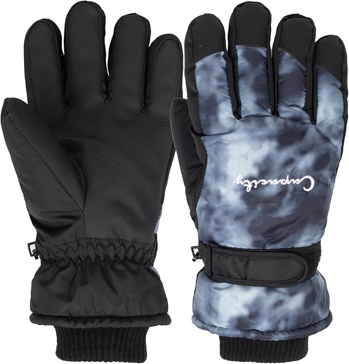 HinyBoeh Women's Winter-Ski-Gloves Thermal Cold-Weather-Gloves,Warm Windproof Gradient Touchscreen Glove