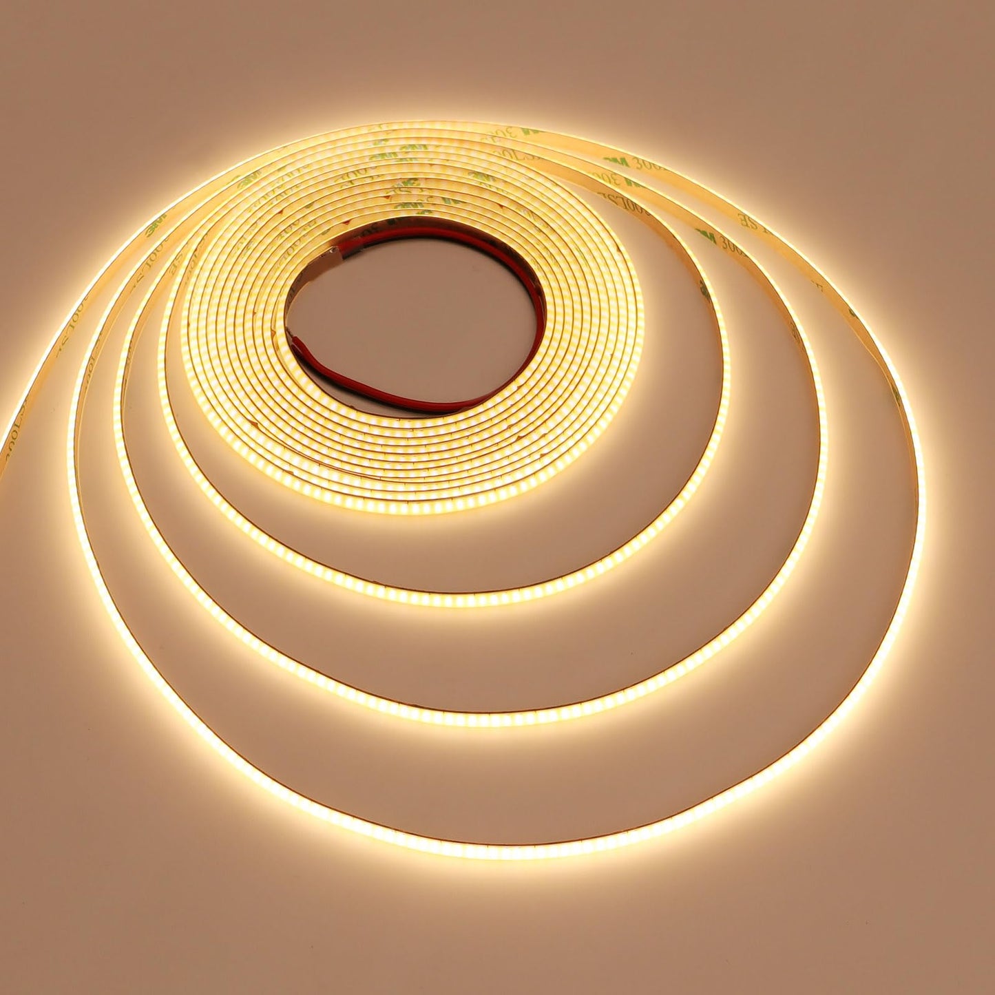 Topai 5V Cob Led Strip Narrow 5Mm Width Warm White 3000K Cri 90+ Dotless 16.4Ft 400Leds/M High Density Cuttable Flexible Led Tape Light For Cabinet Home Diy Lighting Projects