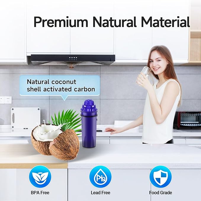 PUREPLUS CRF950Z Pitcher Water Filter Replacement for Pur PPF900Z, PPF951K, PPT700W, CR-1100C, DS-1800Z, CR-6000C, PPT711W, PPT711, PPT710W, PPT111W, PPT111R Pitchers and Dispensers, 3PACK