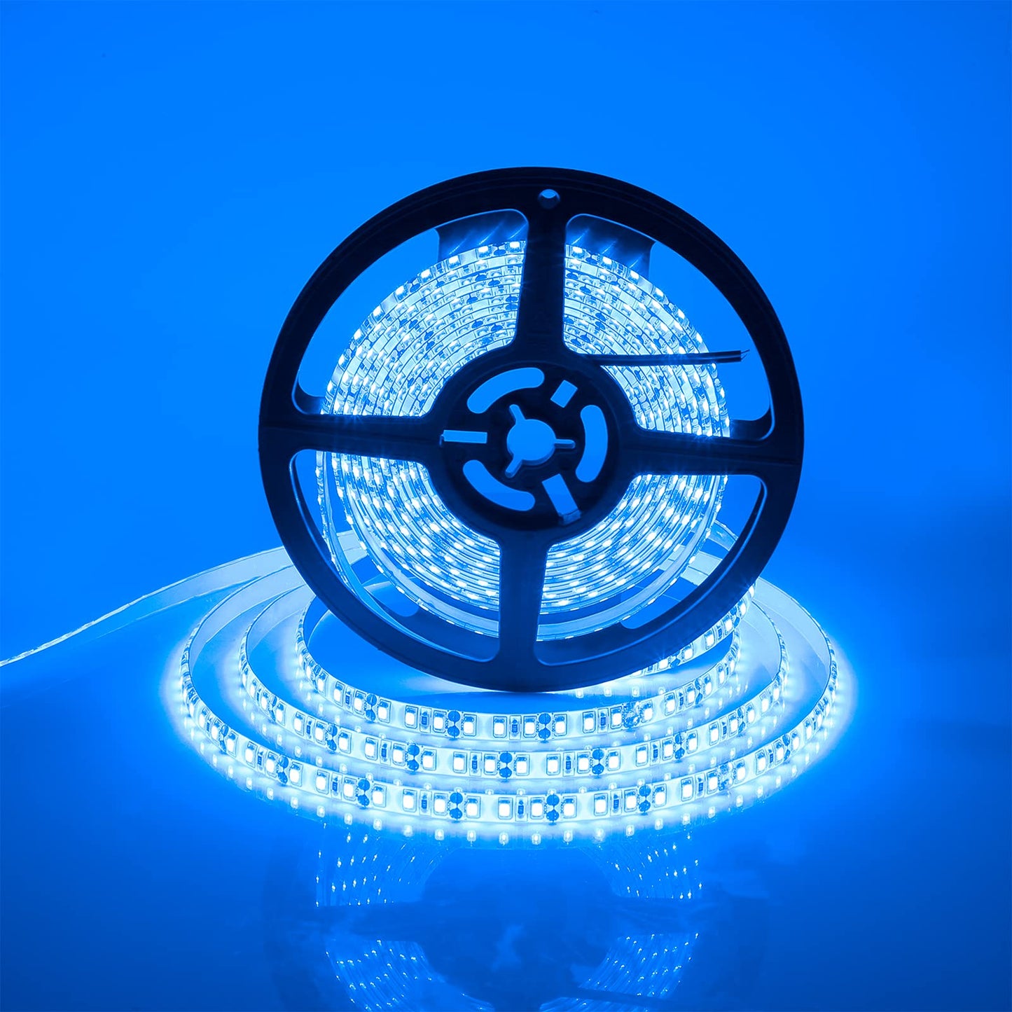 Supernight 600 Leds Blue Strip Light, 16.4Ft Waterproof Flexible Rope Lights, Ip65 For Bedroom, Mirror, Kitchen, Party Decor