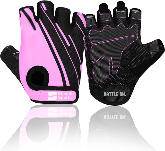 Stealth Sports Weight Lifting Gloves Half Finger Workout Gloves Men Women Anti-Slip Padded Palm Gym Gloves Exercise Gloves...