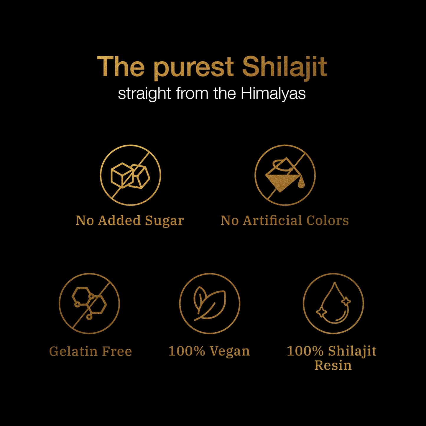 Be Bodywise Pure Himalayan Shilajit Gummies Gold I Lab Tested I No Added Sugar I Ashwagandha, Gokshura| Fulvic Acid & 85+ Trace Minerals I for Men, Women I Non-GMO I 100% Natural & Organic I 60 Gummy