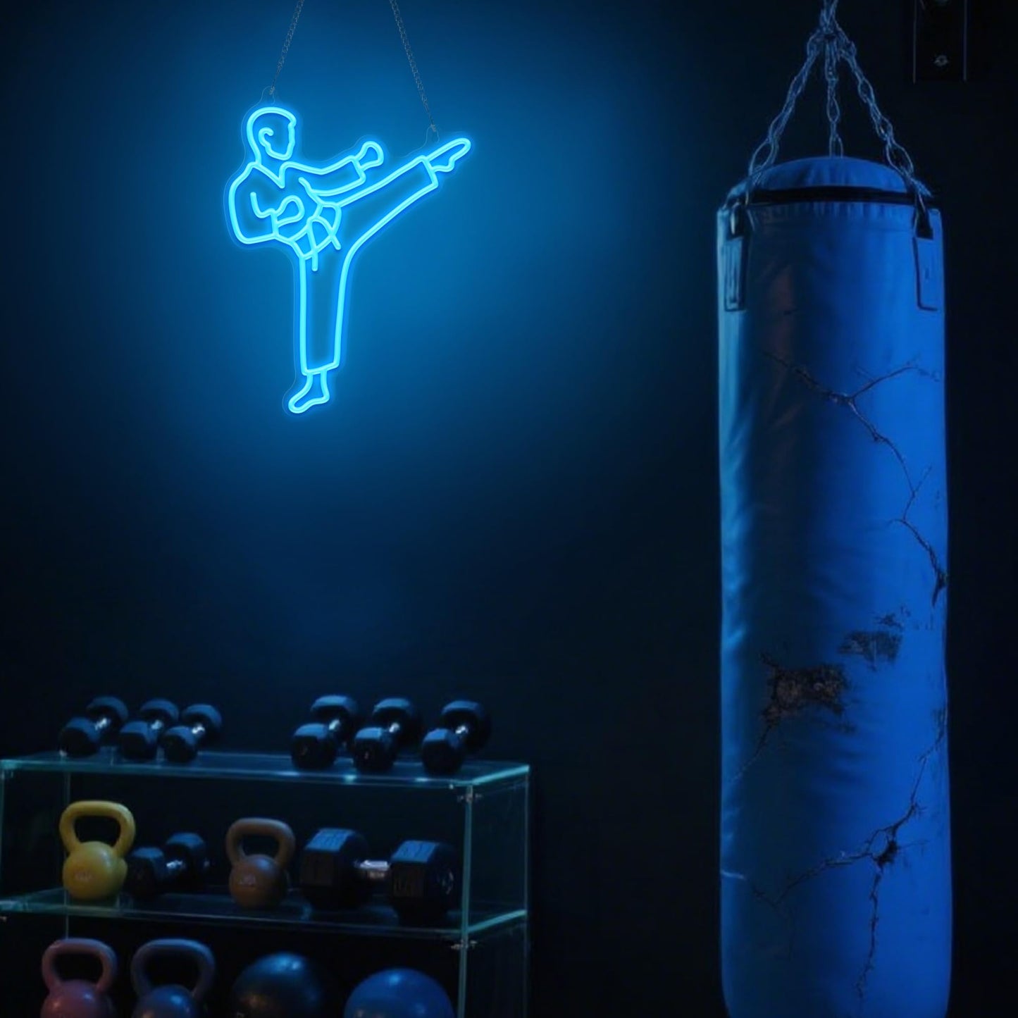 nite Karate Neon Sign  Led Neon Lights For Room Wall Table Decor Art  Men Karate Decor Light Birthday Xmas Gifts For Kids Boys Sports Fan