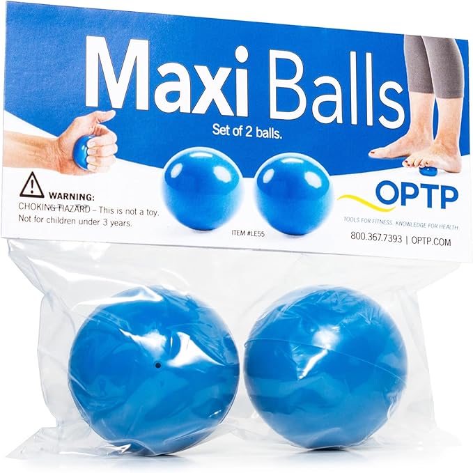 OPTP Maxi Balls Self-Massage Ball Set for Therapy and Strength Exercises, Hand and Foot Roller to Relieve Tension and Rehy...