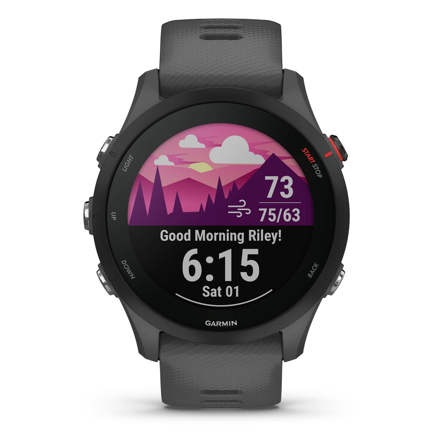 Garmin Forerunner® 255, GPS Running Smartwatch, Advanced Insights, Long-Lasting Battery, Slate Gray (Renewed)