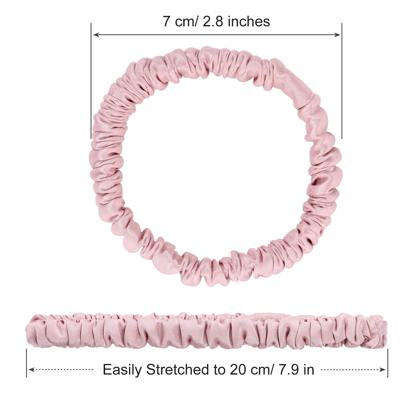 Chuangdi 9 Pieces Thanksgiving and Christmas Gifts Silk Scrunchies for Long Hair Silk Hair Ties Scrunchies for Women Girls Elast