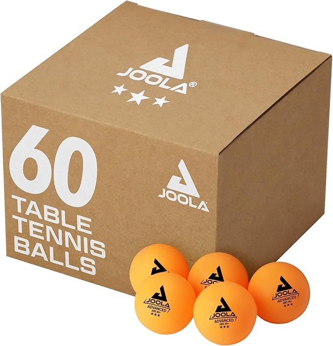 JOOLA Training 3 Star Table Tennis Balls 12, 60, or 120 Pack - 40+mm Regulation Bulk Ping Pong Balls for Competition and R...