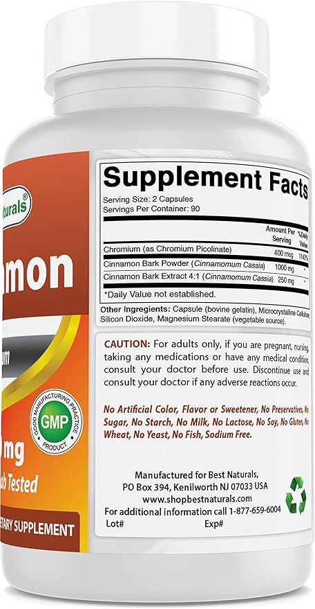 Cinnamon 1000 mg & Vitamin K2 (MK7) with D3