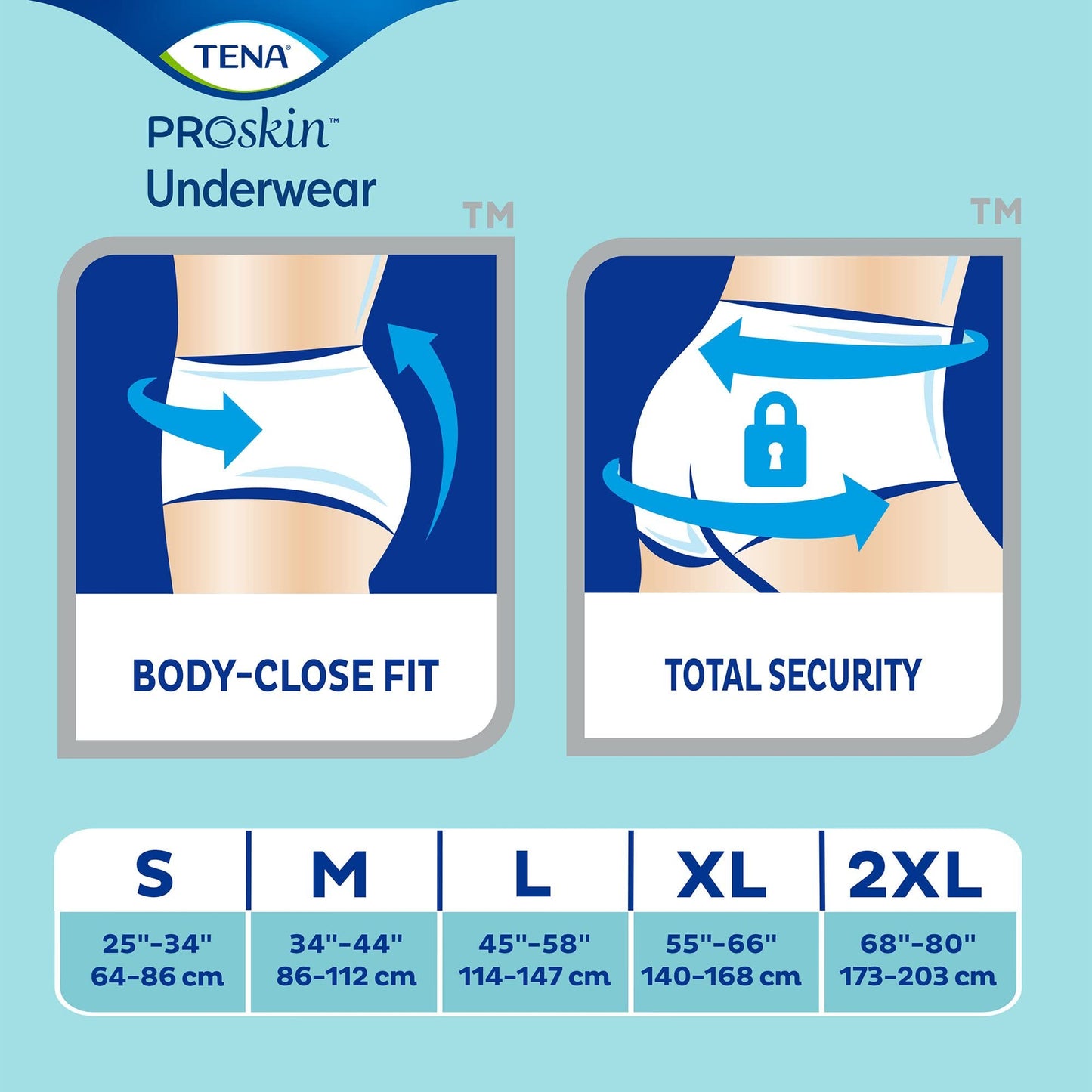 TENA ProSkin Plus Disposable Underwear Pull On with Tear Away Seams X-Large, 72634, 56 Ct