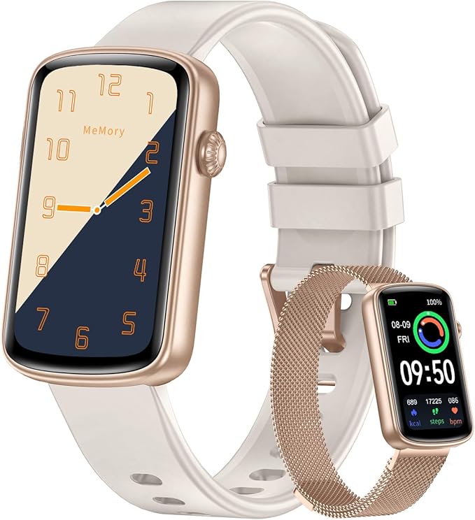 RUIMEN Fitness Tracker, Fitness Watches for Women Men with Heart Rate Monitor Blood Oxygen Sleep Tracker Pedometer, 1.47" ...