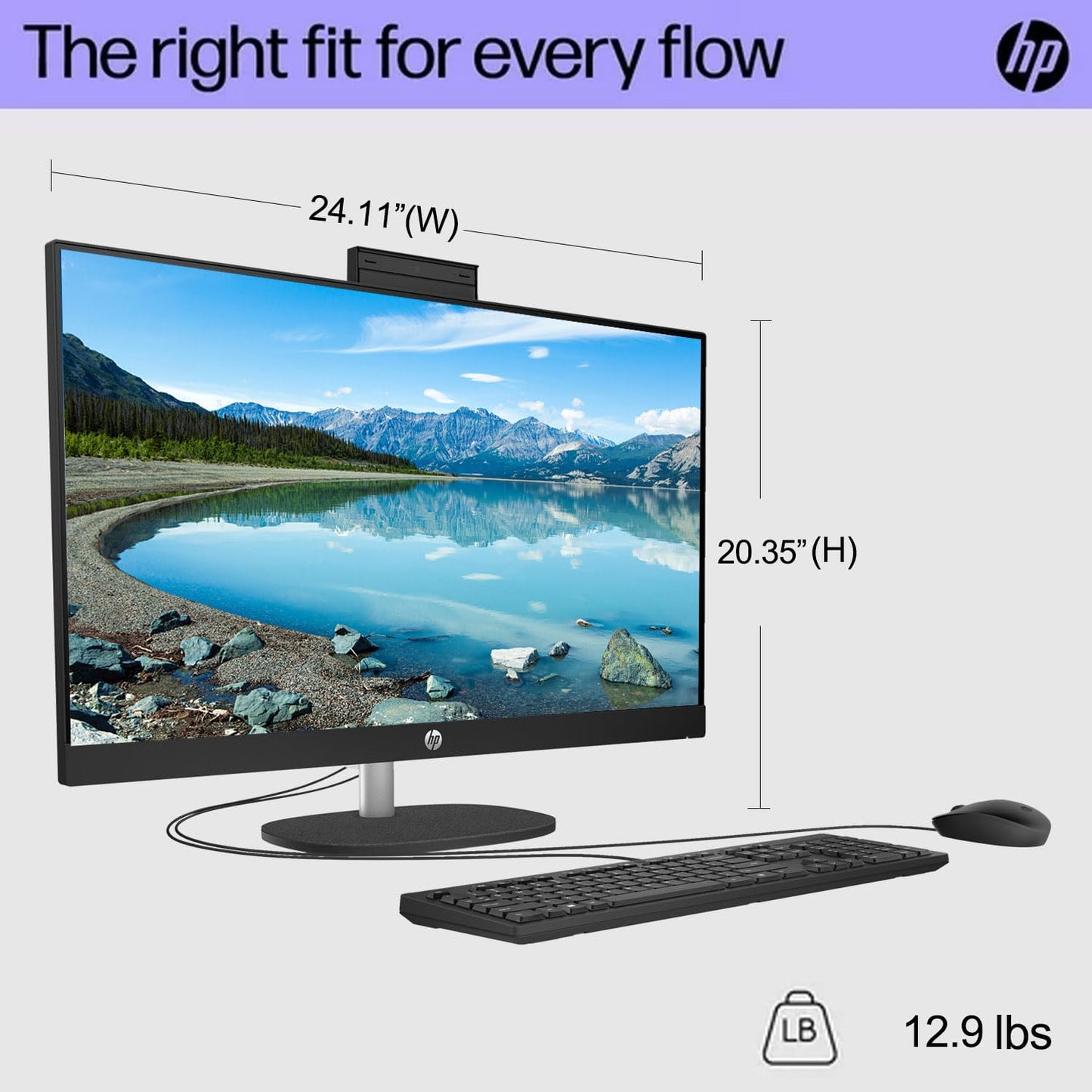Hp 27 Fhd Touchscreen Intel Ultra 7 Ai Business All-In-One Desktop, 27 Fhd Touchscreen, Intel Ultra 7 155U, 64Gb Ddr5 Ram, 4Tb S