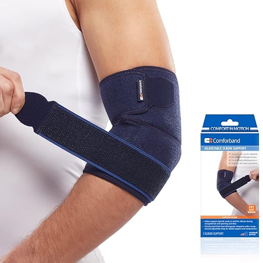 Comforband Adjustable Elbow Brace – Targeted Support for Tennis Elbow, Golfer's Elbow, Tendonitis, Arthritis, Bursitis, S...