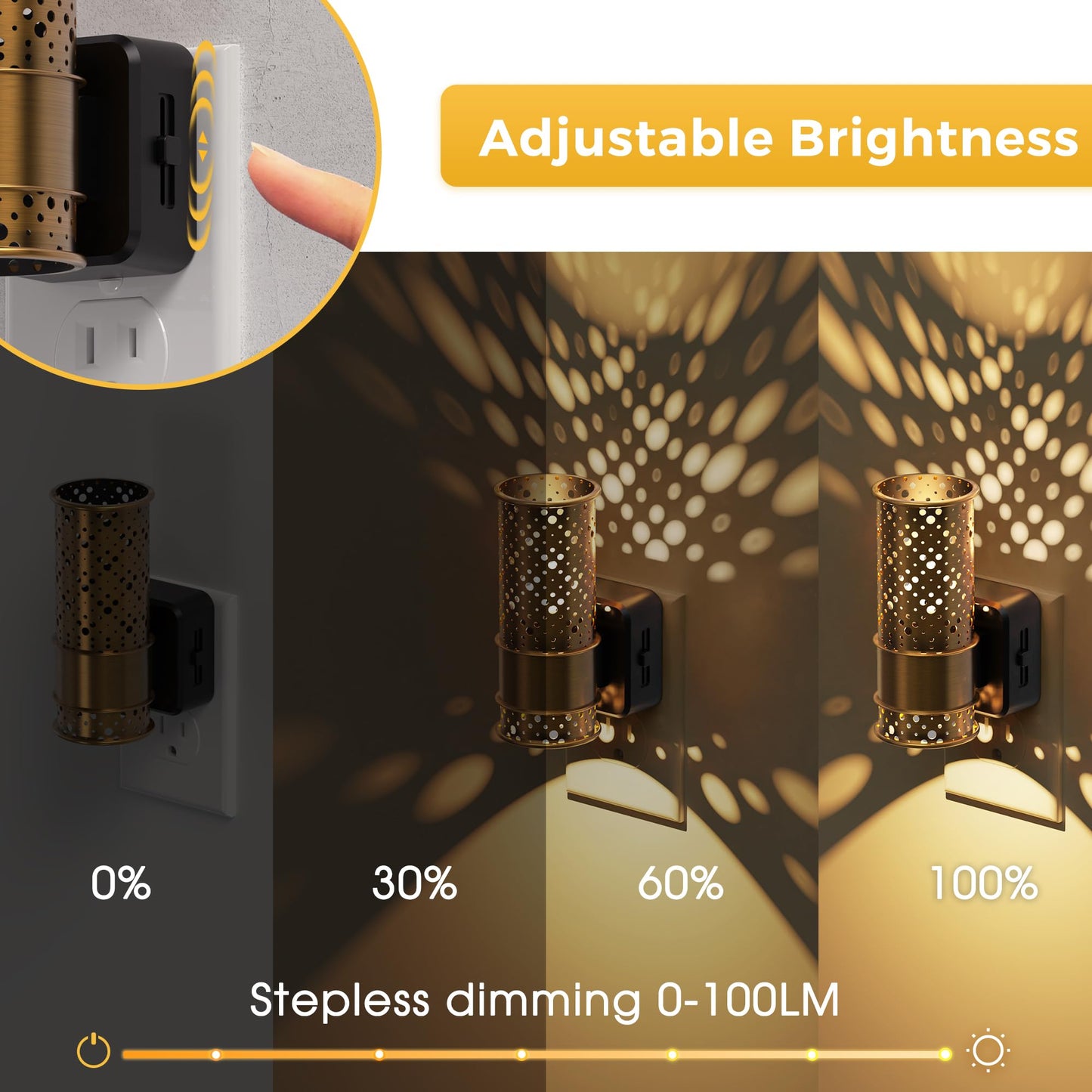 L Lohas Led Night Light  2 Pack Dimmable Night Lights Plug Into Wall  Vintage Nightlight With Light Sensor  Soft White  0-100Lm Plug In Aesthetic Night Light For mature-themeds Bathroom Hallway Gift